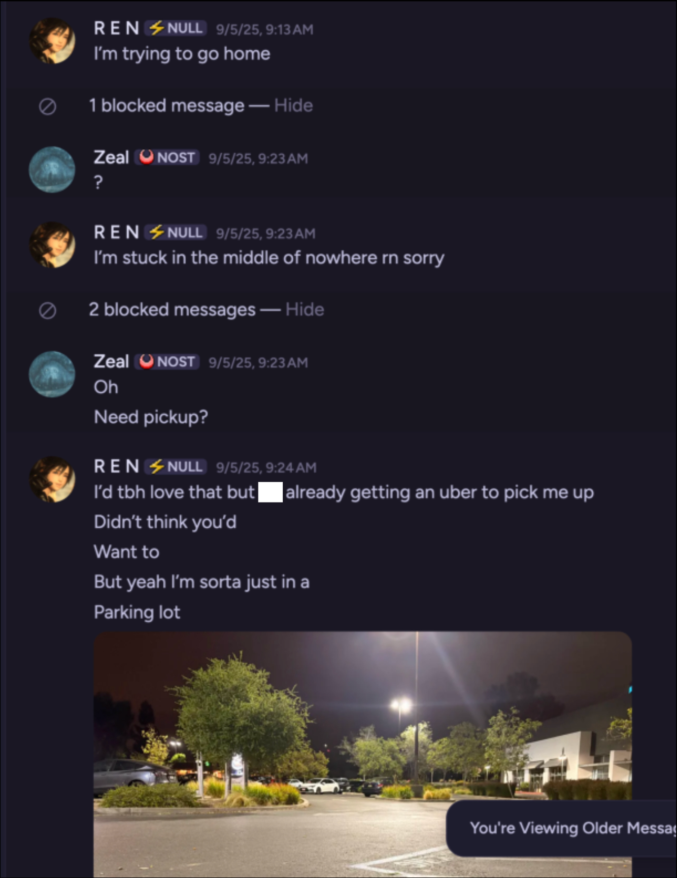 Застряла на парковке