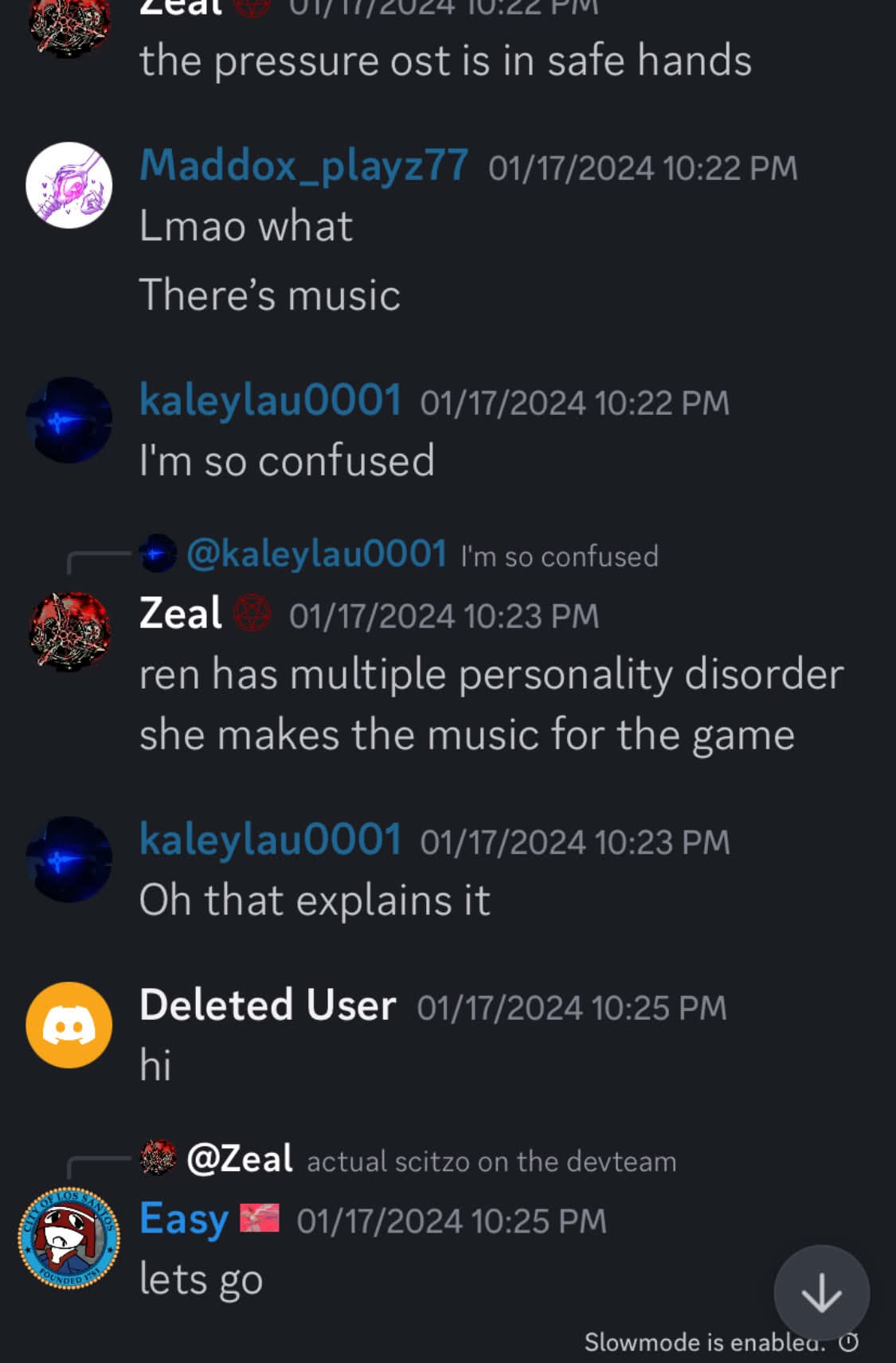 Zeal publicly calls Ren schizo